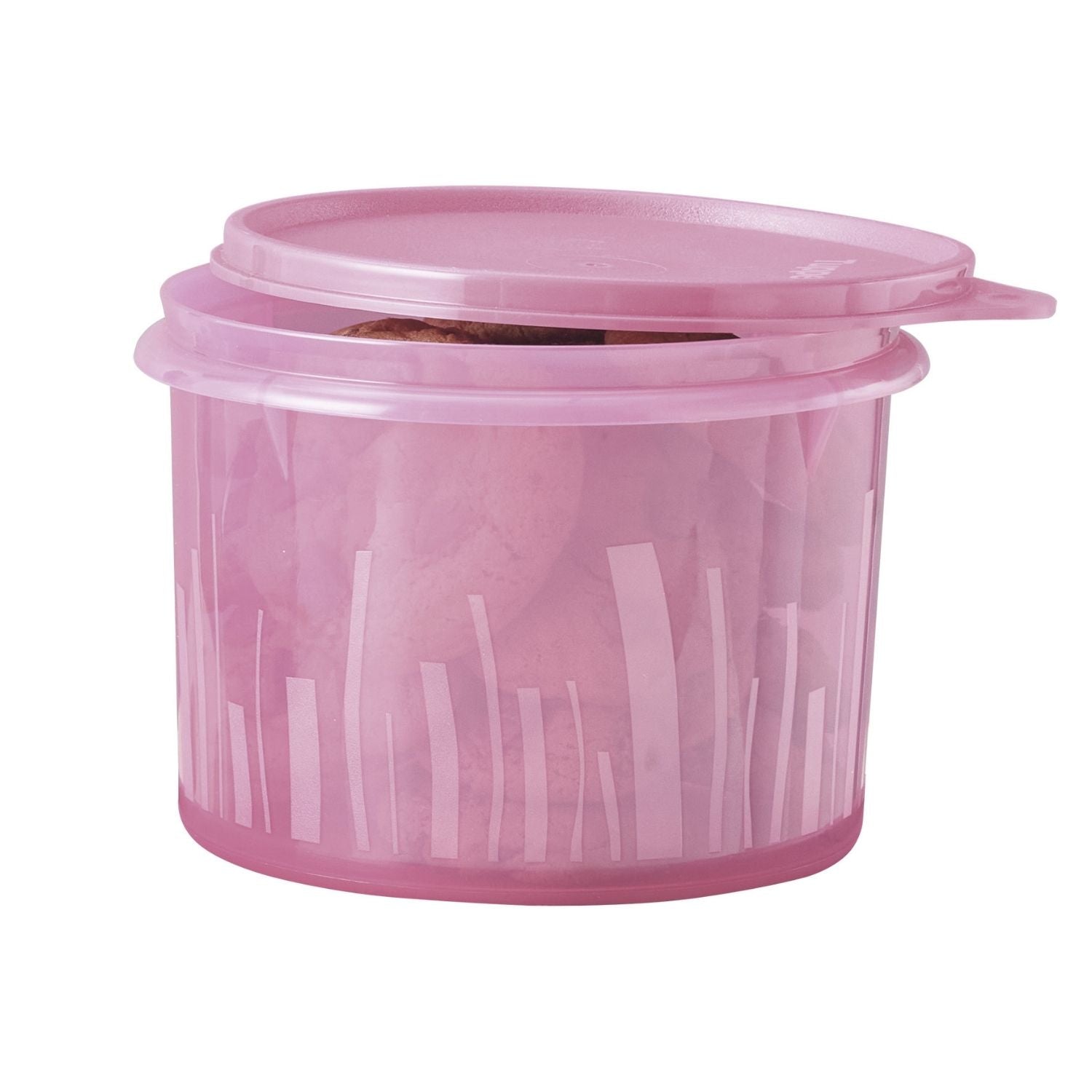 Pote p/ alimentos Tupper Caixa Estilo Tupperware 1,1L Peônia